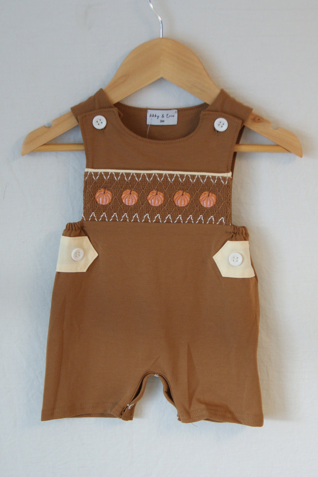 Brown Pumpkin Smocked Jon Jon