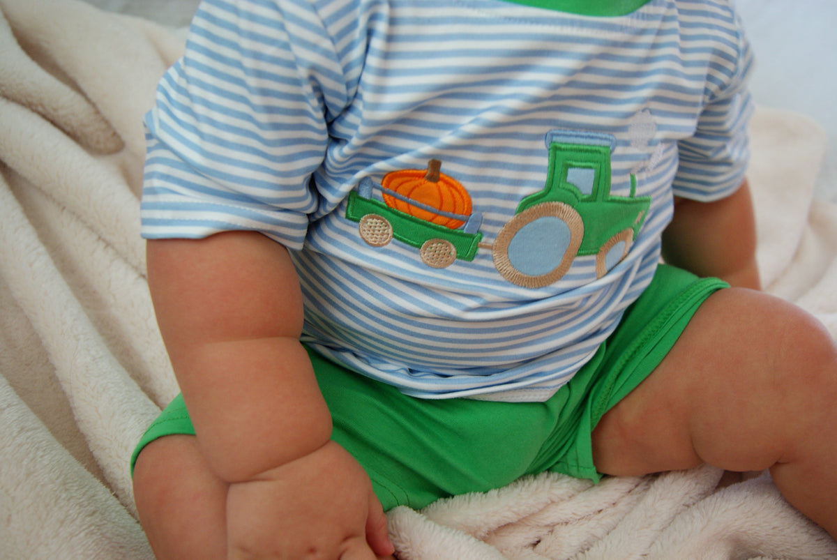 Tractor & Pumpkin Set